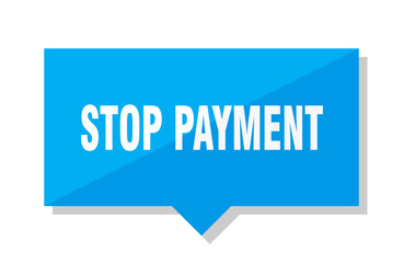 stop payment price tag