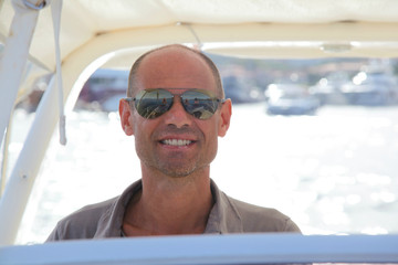 Skipper in barca