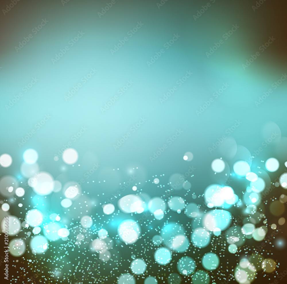 Poster Abstract background. Festive elegant abstract background with bokeh lights