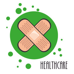 medical bandage healthcare icon vector illustration design
