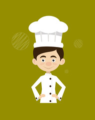 Chef Vector Illustration Design -  Flat Art
