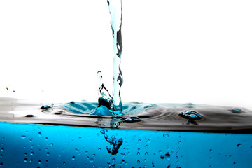 Water droplet as background / Water is a transparent, tasteless, odorless, and nearly colorless...
