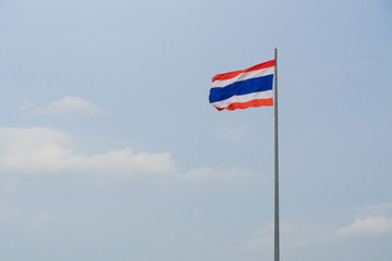 Fototapeta premium Thailand flag on the sky