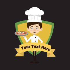 Chef Vector Illustration Design -  Logo