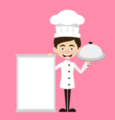 Chef Vector Illustration Design -  menu