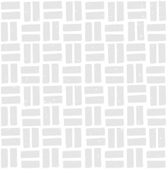Block print seamless pattern with perpendicular rectangles. Paving stone pattern with removable vintage texture