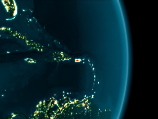 Puerto Rico at night