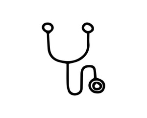 stethoscope icon design illustration,hand drawn style design, designed for web and app