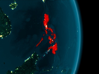 Obraz premium Philippines at night
