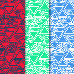 triangle seamless geometric abstract pattern