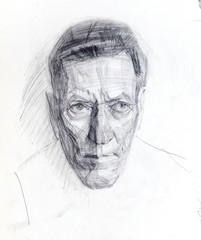 portrait, Pencil drawing, sketch
