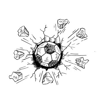 Sketch of football