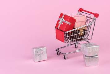 Gifts in shopping cart