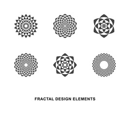 Circular Fractal Design Elements - 210031839