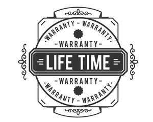 lifetime warranty icon vintage rubber stamp guarantee