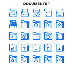 Dashed Outline Icons Pack for UI. Pixel perfect thin line vector icon set for web design and website application.