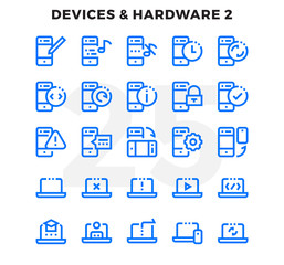 Dashed Outline Icons Pack for UI. Pixel perfect thin line vector icon set for web design and website application.