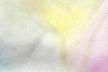 Watercolor gradient blue, pink and yellow background