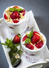 Strawberry parfait
