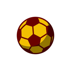 Football soccer ball, flat vector icon