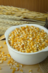 corn seeds close up background image.