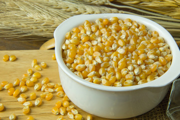 corn seeds close up background image.