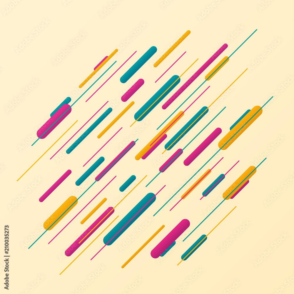 Poster abstract of colorful stripe line pattern background.