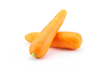 Carrots isolated on white background