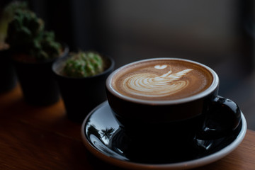 Backgrounds of Latte coffee.