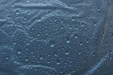 water drops on metal surface texture background
