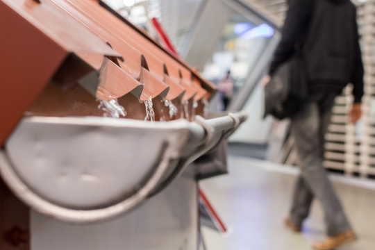Dachrinne auf Messe