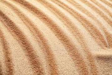 Sand with pattern, closeup