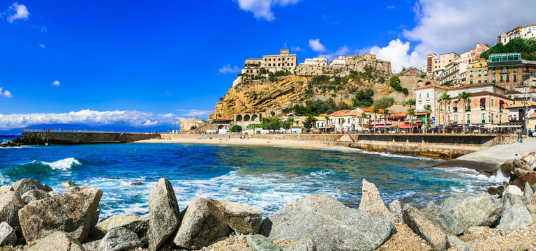 Italian summer holidays -Pizzo Calabro - beautiful coastal town in Calabria  Italy