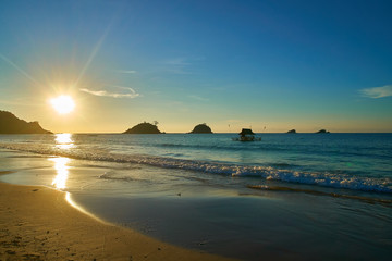 Fototapeta na wymiar Elnido Palawan Philippines Beach Sun, sand and sea