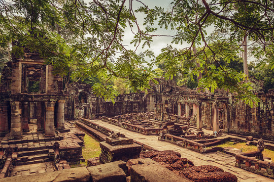 Ancient and majestic temple of Preah Khan.