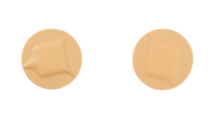 adhesive bandage isolated on white background