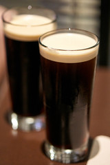 Cold brew coffee in high glasses.