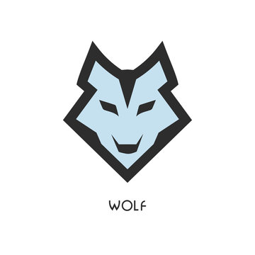 Wolf head icon. Logo for your project. Vector illustration.