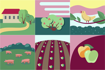 Fototapeta premium rural summer theme