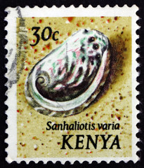 Postage stamp Kenya 1971 Variable Abalone, Sea Snail