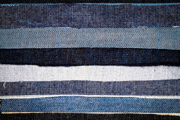 Abstract different jeans stripes texture background