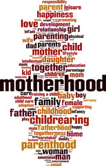 Motherhood word cloud