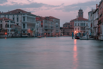 Venice canals and boats, Italy