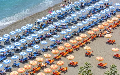 Foto op Plexiglas Positano strand, Amalfi kust, Italië Positano strand, Italië