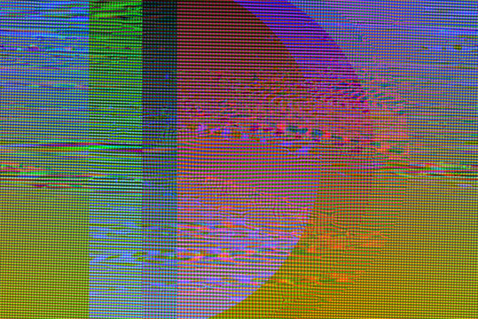 Glitch texture pixels neon color