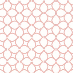 Naklejka premium Seamless pink ornament. Modern background. Geometric modern pattern