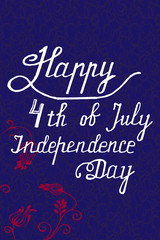 Happy Independence Day of United States of America vector illustration