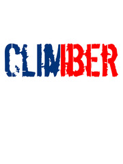 text logo steilwand bergsteiger klettern berge hoch sport hobby freizeit climbing aufstieg sicherheitsseil silhouette schwarz umriss
