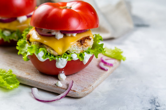 Low Carb Burger Option - Tomato Burger