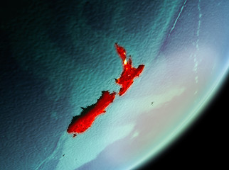 Morning view of New Zealand